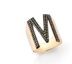 Load image into Gallery viewer, Kismet By Milka &quot;M Ring Champagne Diamond&quot; - Millo Jewelry
