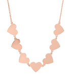 Load image into Gallery viewer, 14K 7 Floating Heart Necklace - Millo Jewelry
