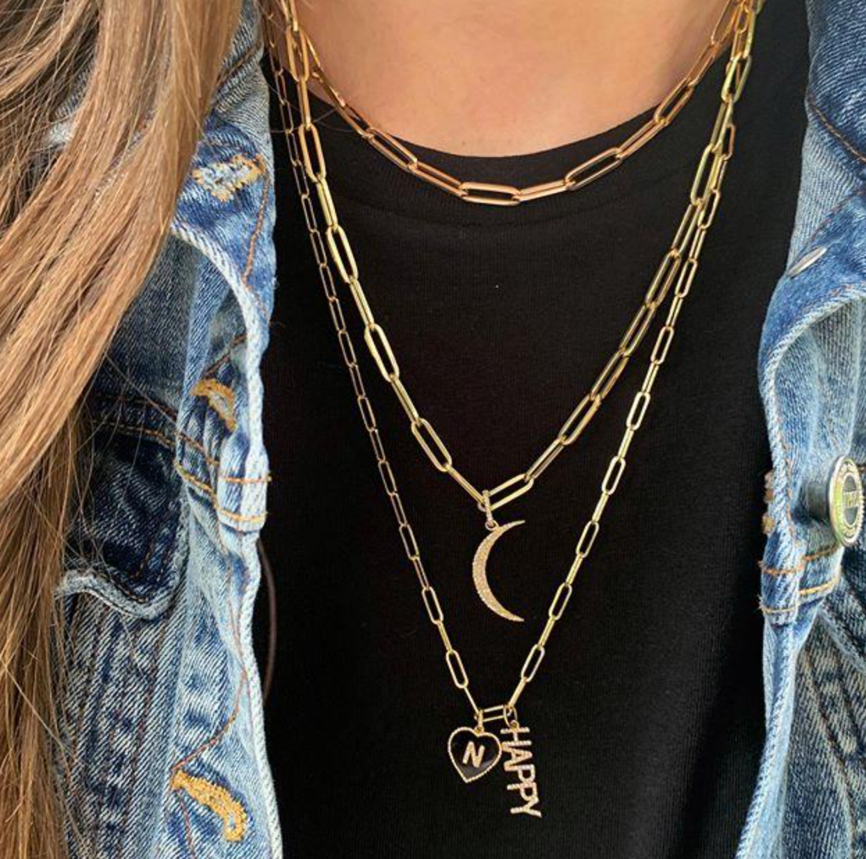 Medium Paper Clip Chain - Millo Jewelry