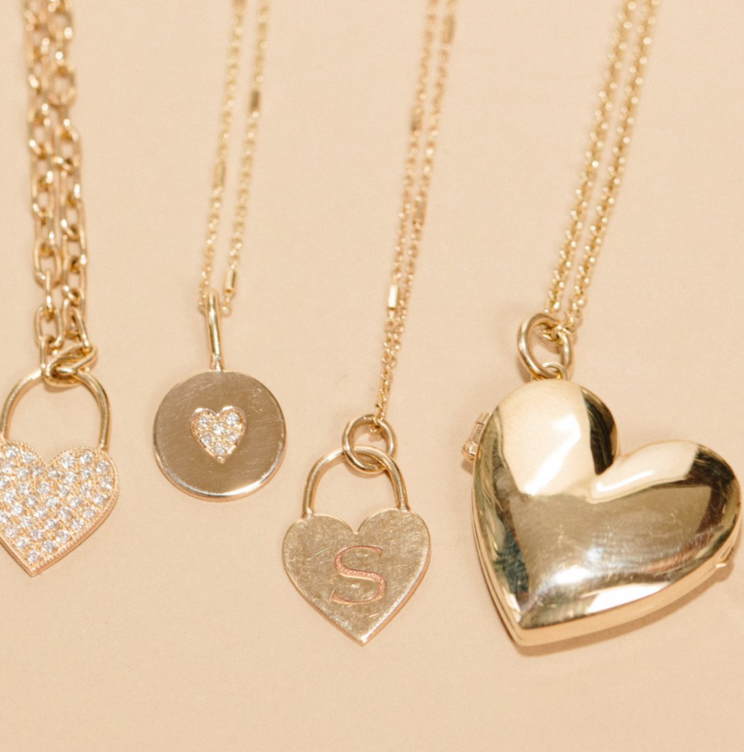 14K Heart Shaped Locket Necklace - Millo Jewelry