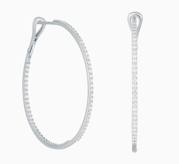 Diamond Infinity Hoops - Millo Jewelry