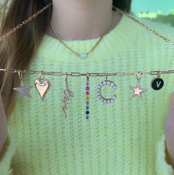Rainbow Baguette Bar Charm - Millo Jewelry