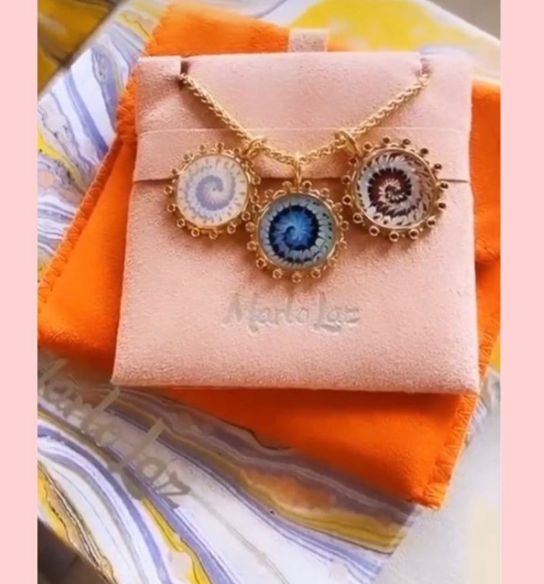 Spiral Tie Dye Amulet Necklace - Millo Jewelry