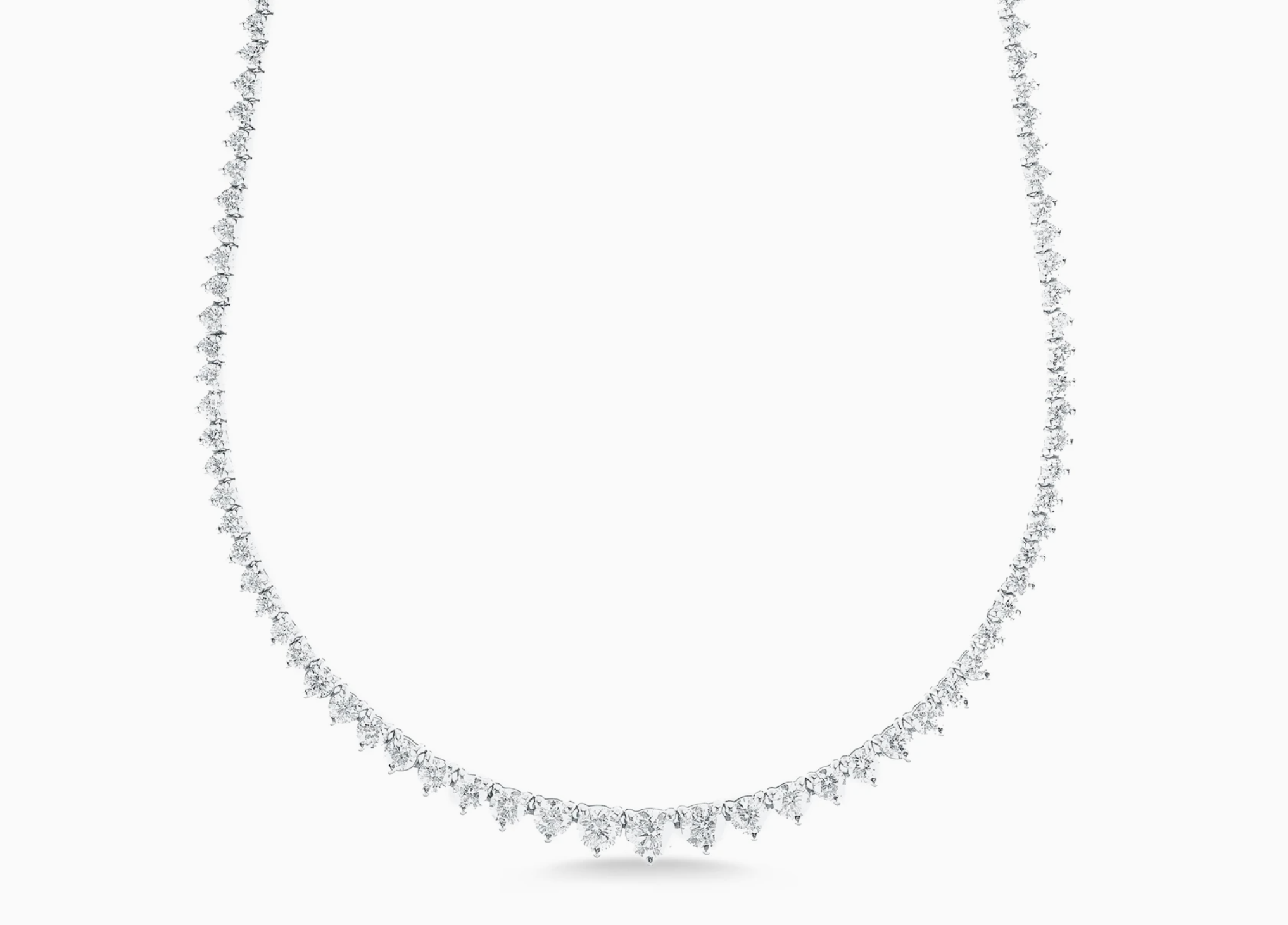 6.50ct Graduated Tennis Necklace - Millo Jewelry