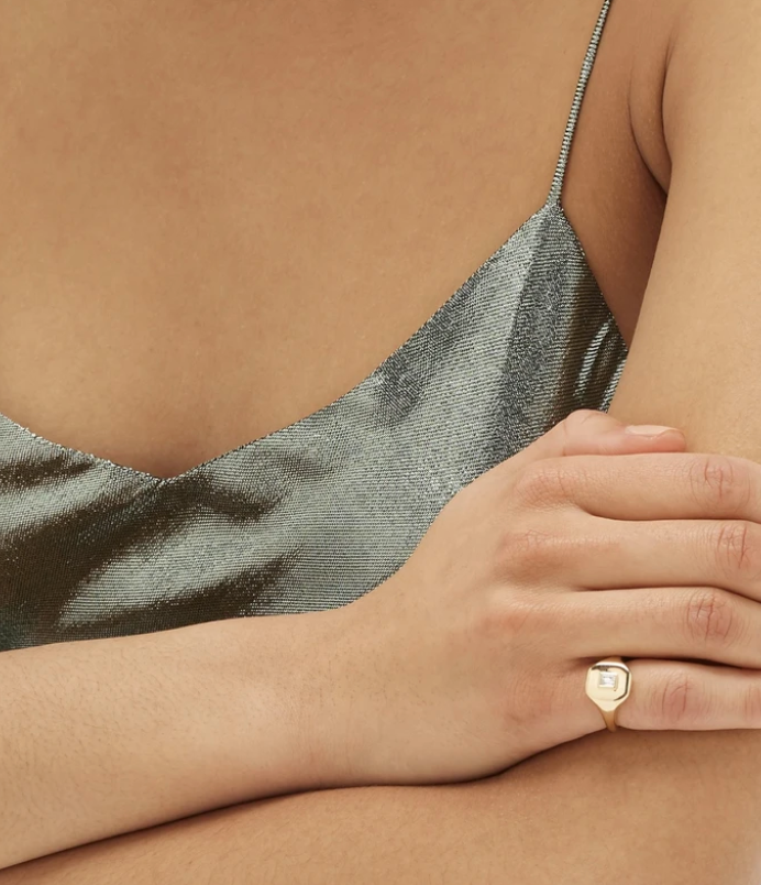 BAGUETTE DIAMOND PINKY RING - Millo Jewelry