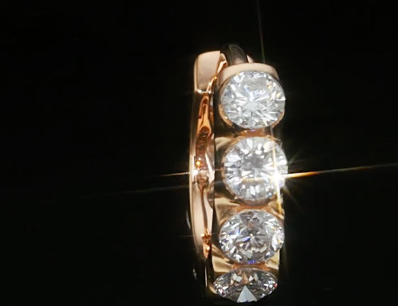 6.5mm Invisible Set Large Diamond Eternity Clicker - Millo Jewelry