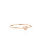 Load image into Gallery viewer, 14K ITTY BITTY PAVE HEART RING - Millo Jewelry
