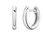 Load image into Gallery viewer, 14K WHITE GOLD MINI HUGGIE HOOP EARRING - Millo Jewelry
