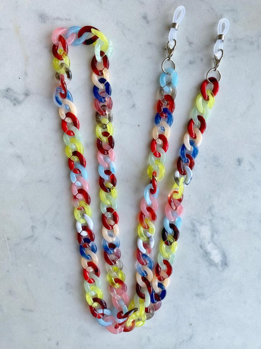 Acrylic Chunky Link Mask Chains - Millo Jewelry