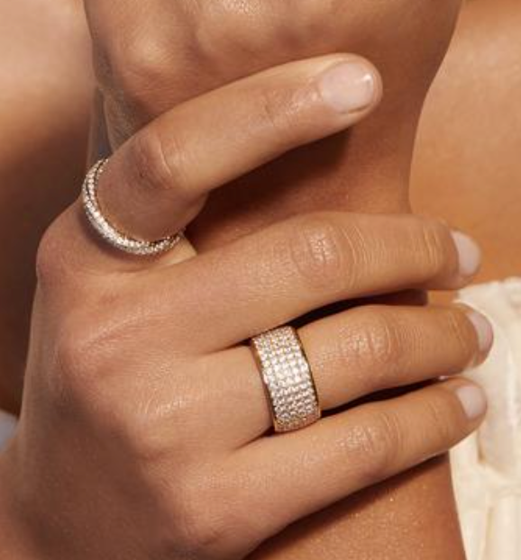 Pave Cigar Ring - Millo Jewelry