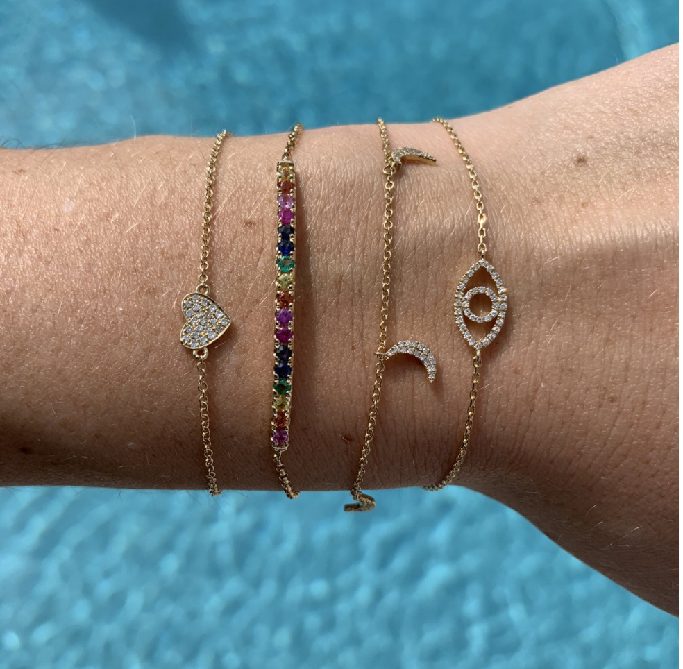 Large Rainbow Bar Bracelet - Millo Jewelry