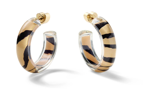 Small Animal Print Jelly Hoops - Millo Jewelry