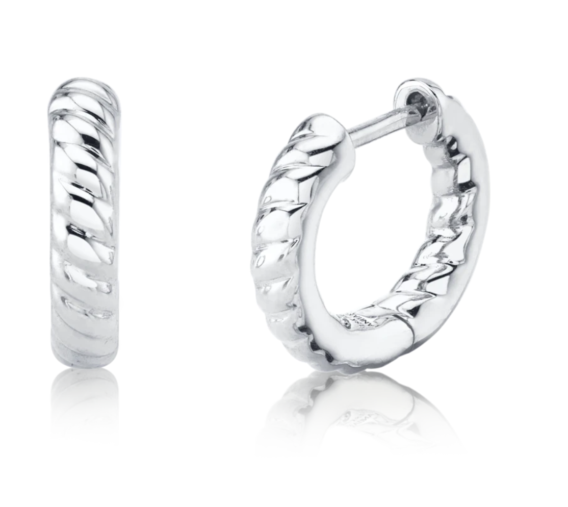 ZOE BRAIDED HUGGIES - Millo Jewelry