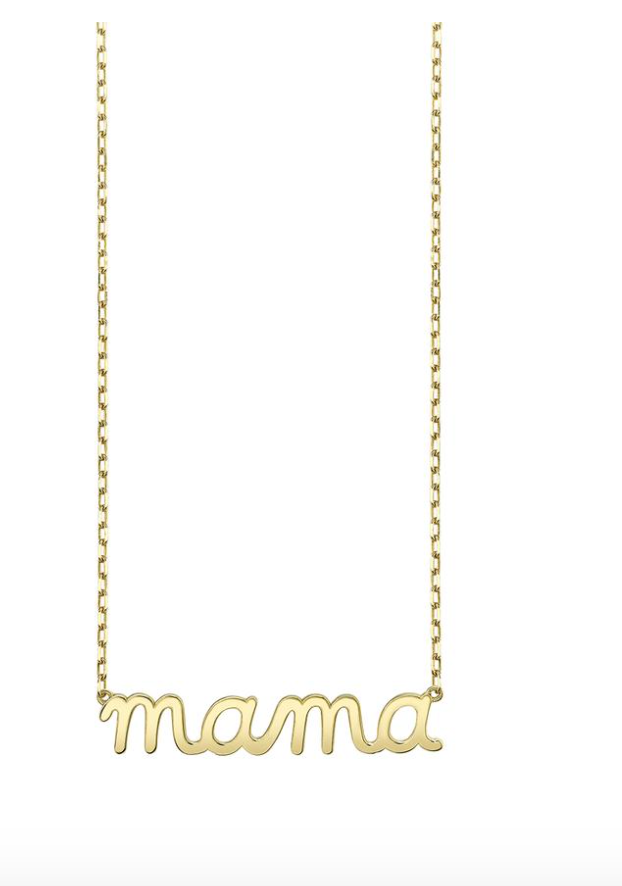 Pure Gold Mama Script Necklace - Millo Jewelry