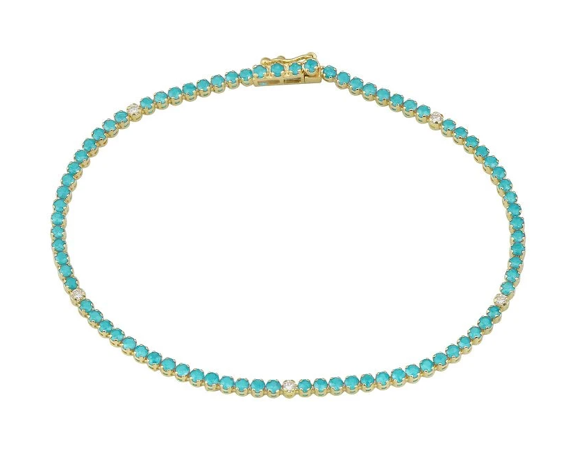 turquoise tennis bracelet