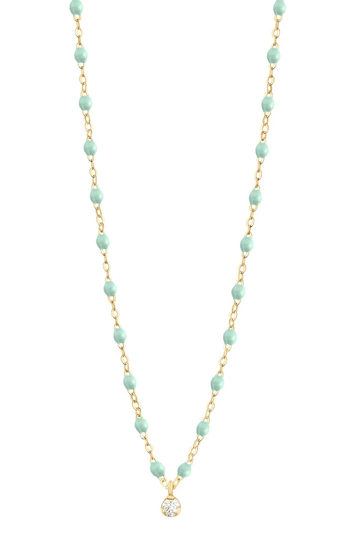 Gigi Supreme Classic 1 Diamond Necklace - Yellow Gold 16.5" - Millo Jewelry