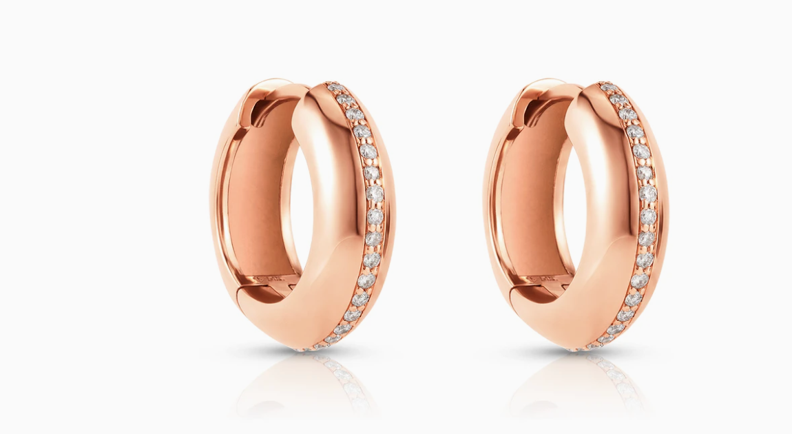 Diamond Bubble Huggies - Millo Jewelry