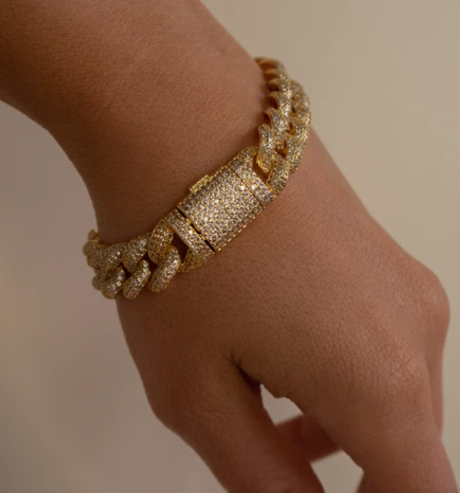 Pave Cuban Link Bracelet - Millo Jewelry