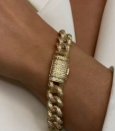 Pave Cuban Link Bracelet - Millo Jewelry