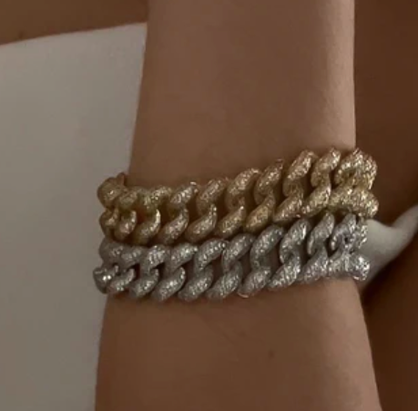 Pave Cuban Link Bracelet - Millo Jewelry