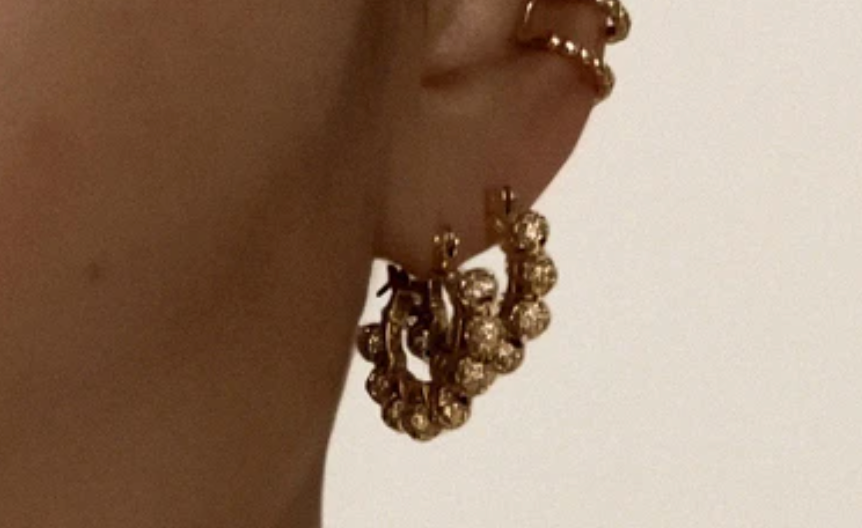 Pave Dome Wrap Hoops - Millo Jewelry