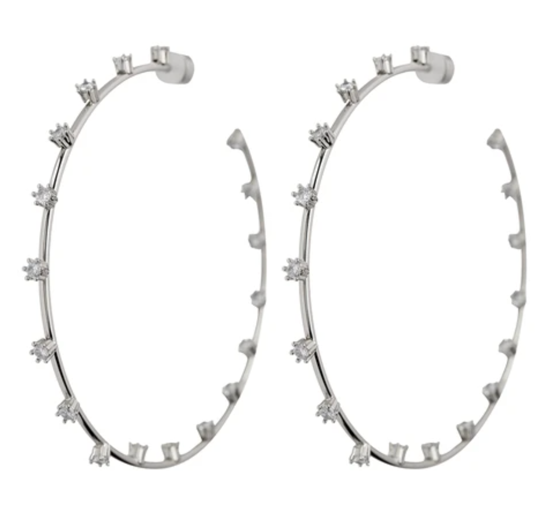 Stardust Statement Hoops - Millo Jewelry