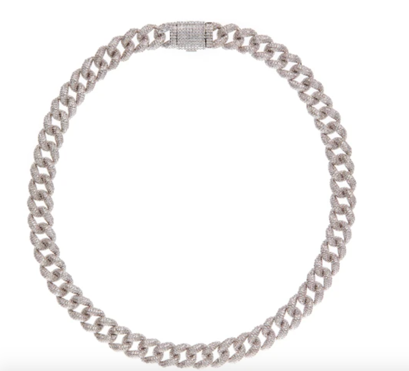 PAVE CUBAN LINK NECKLACE - Millo Jewelry