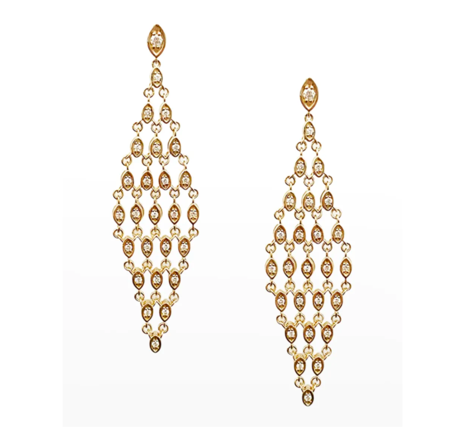 Marquise Chain Earrings - Millo Jewelry