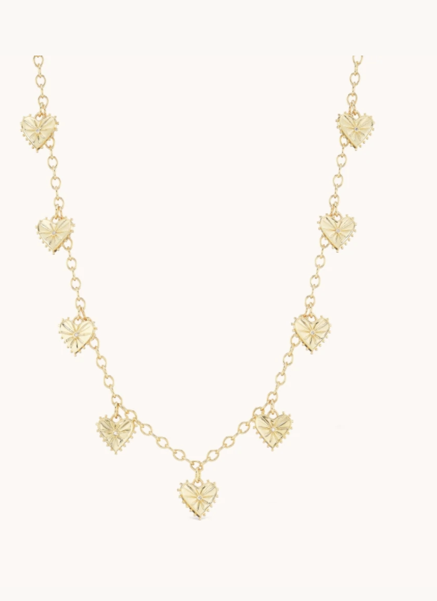 Multi Heart Necklace 17" - Millo Jewelry