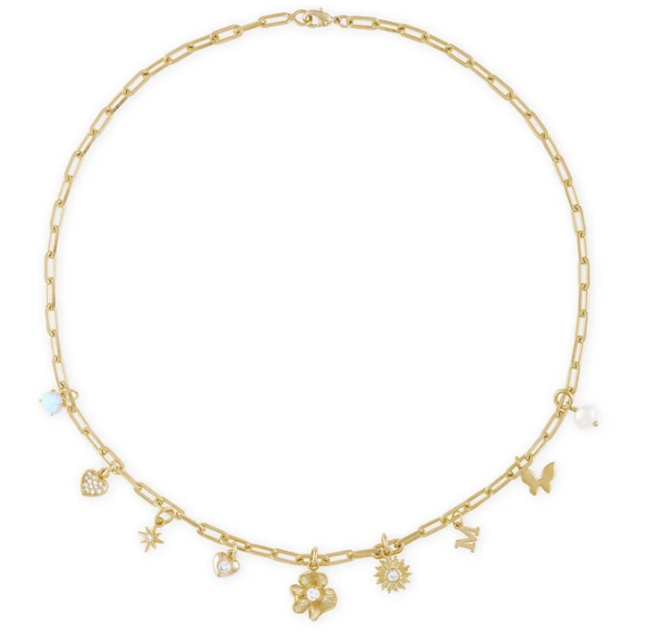 Bespoke link Chain Charm Necklace - Millo Jewelry