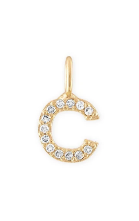 Crystal Letter Charm - Millo Jewelry