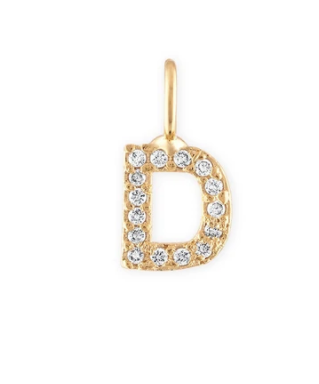 Crystal Letter Charm - Millo Jewelry