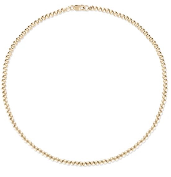 3MM Gold Ball Anklet - Millo Jewelry