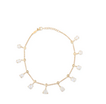 Load image into Gallery viewer, MULTI SHAPE MOONSTONE + DIAMOND SHAKER ANKLET - Millo Jewelry
