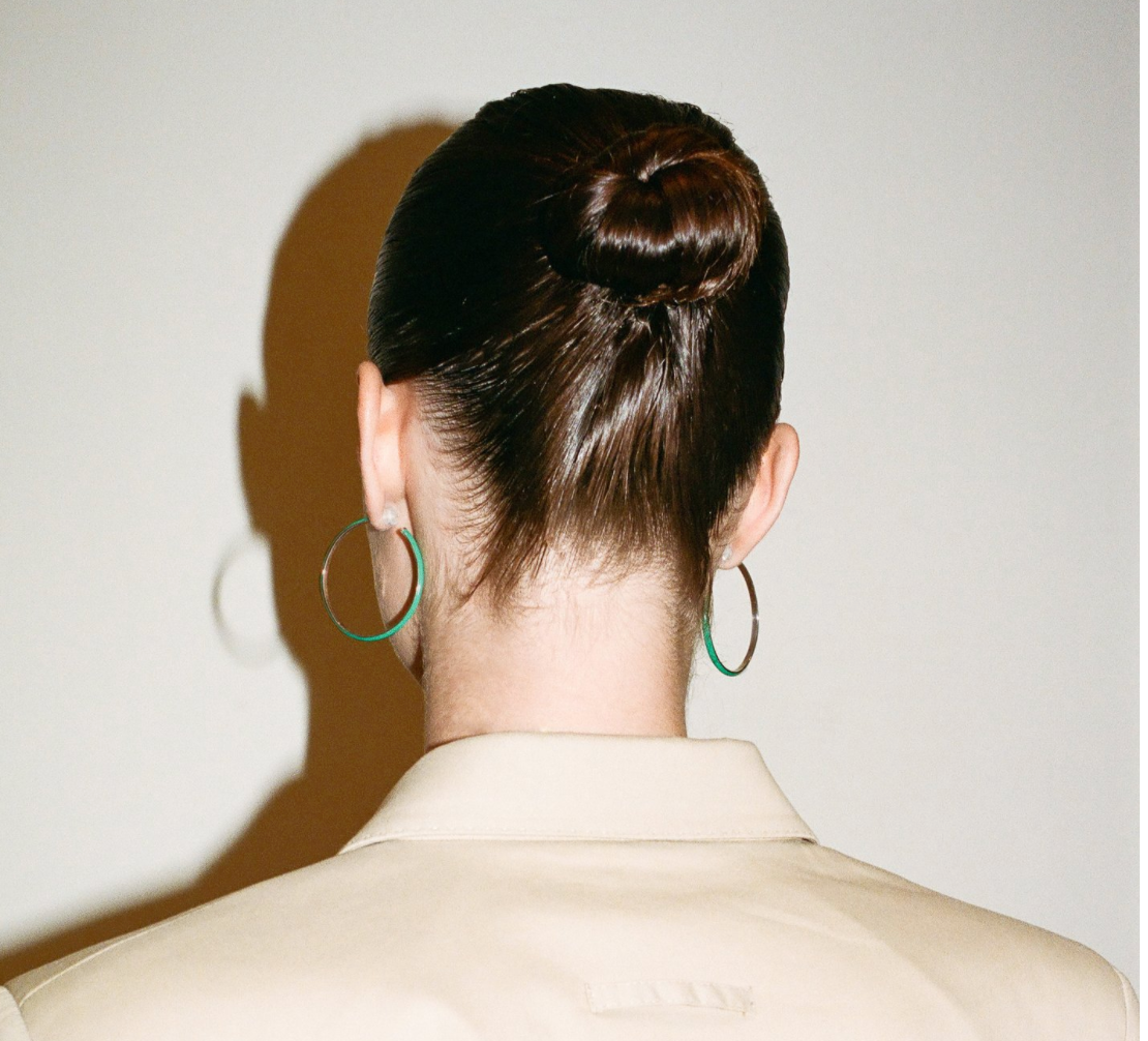 The Large Enamel Hoop Earrings - Millo Jewelry