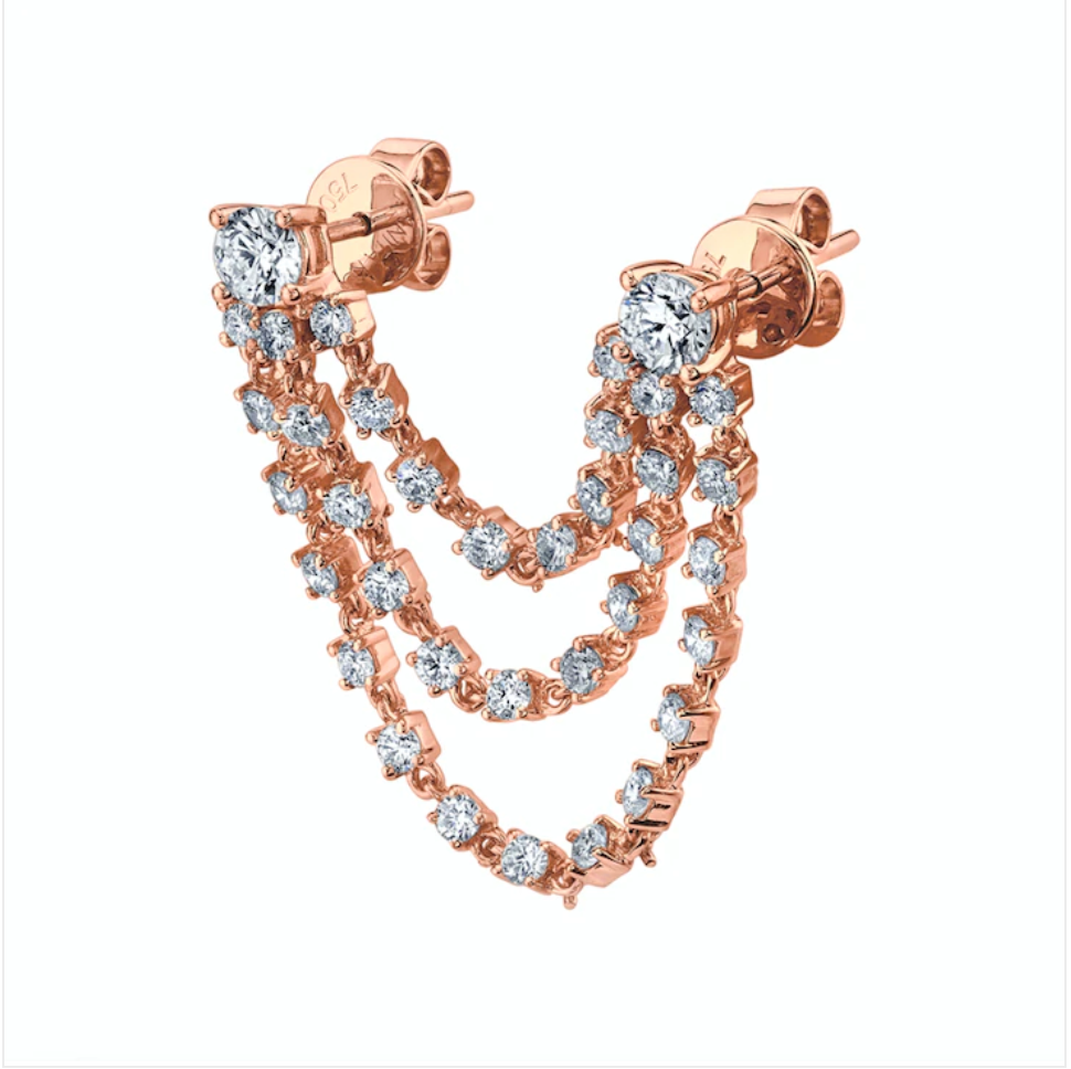 BIANCA DIAMOND LOOP EARRING - Millo Jewelry