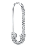 Load image into Gallery viewer, DIAMOND SAFETY PIN EARRING - Millo Jewelry
