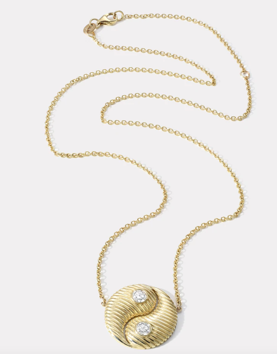 CLASSIC ALL GOLD YIN YANG PENDANT - Millo Jewelry