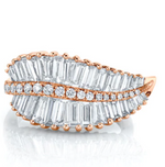 Load image into Gallery viewer, SIDEWAYS PALM LEAF DIAMOND RING - Millo Jewelry
