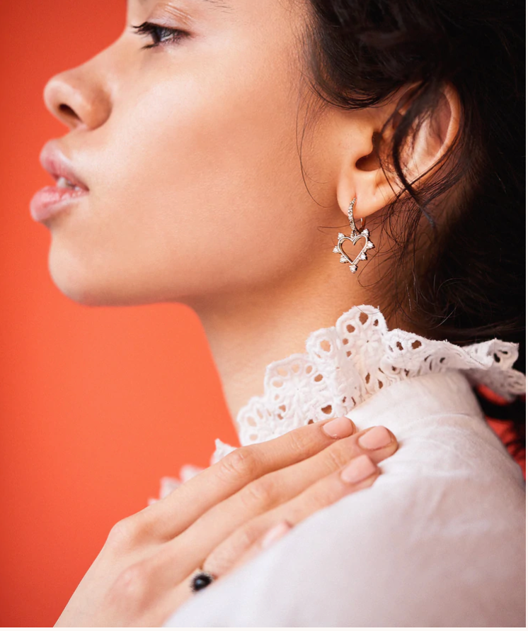 Open Heart Earrings - Millo Jewelry