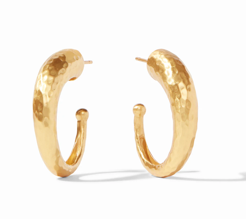 Hammered Hoop Earrings - Millo Jewelry
