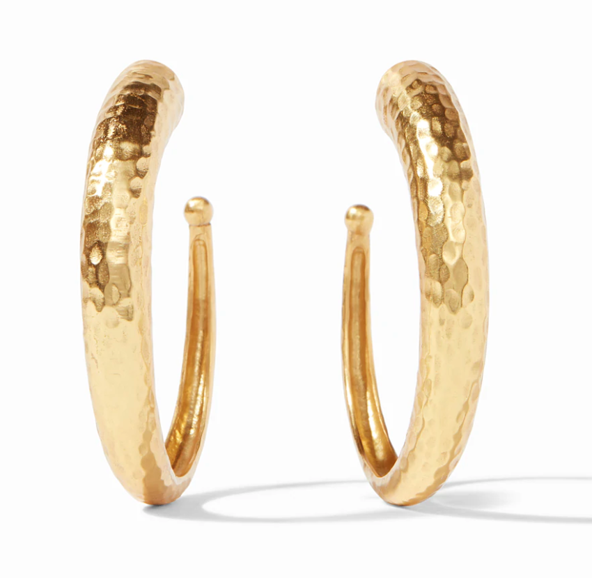 Hammered Hoop Earrings - Millo Jewelry