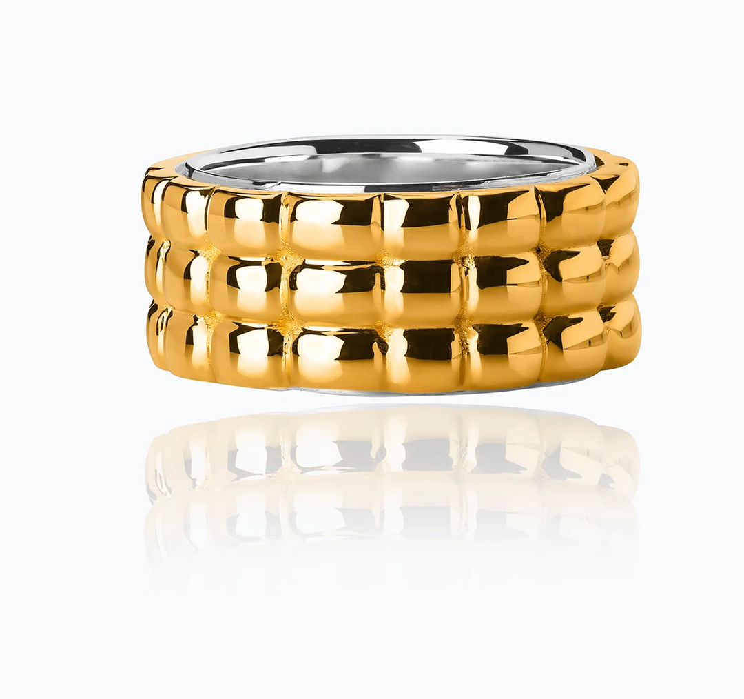 ALMA TEXTURED VERMEIL RING - Millo Jewelry