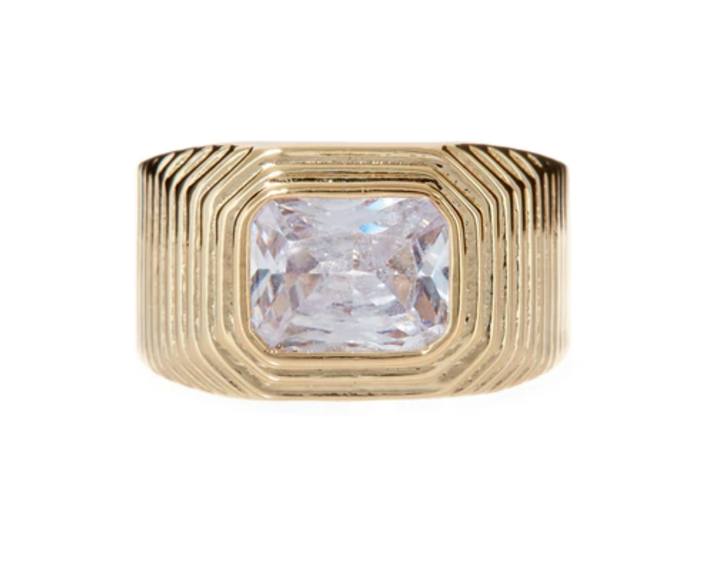Ridged Pyramid Cigar Ring - Millo Jewelry