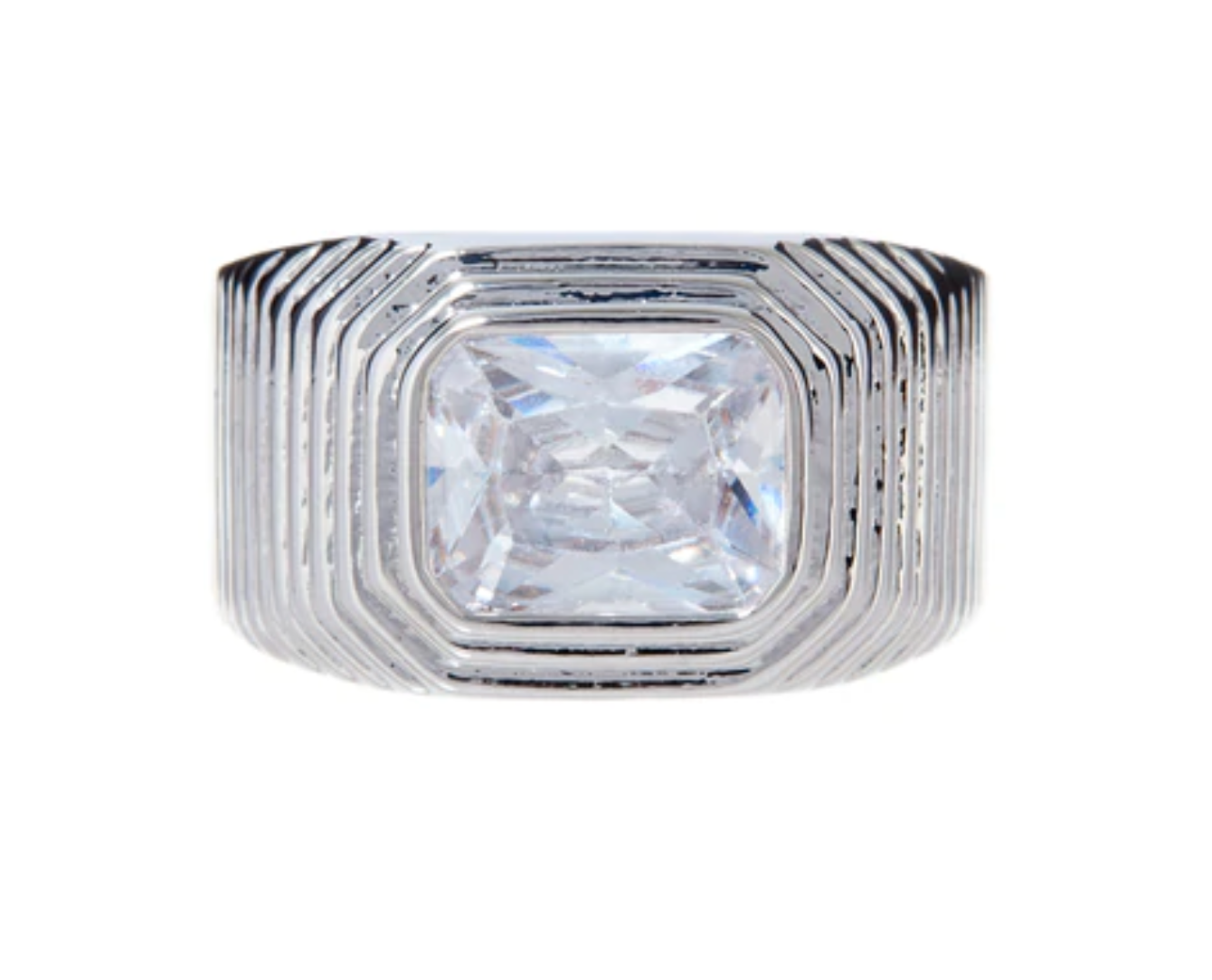 Ridged Pyramid Cigar Ring - Millo Jewelry