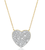 Load image into Gallery viewer, Classic Diamond Heart Necklace - Millo Jewelry
