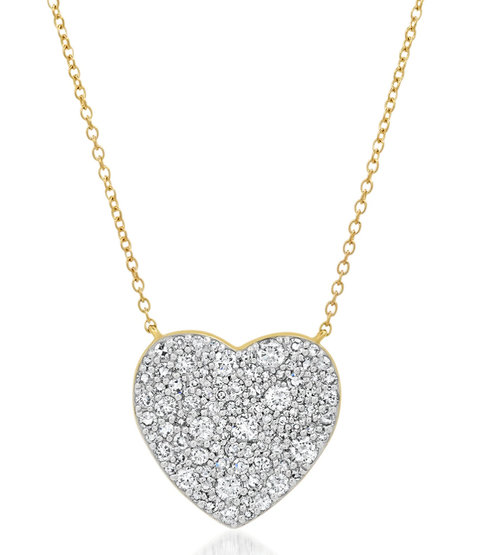 Classic Diamond Heart Necklace - Millo Jewelry