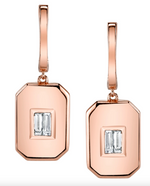 Load image into Gallery viewer, Diamond Baguette Drop Earrings - Millo Jewelry
