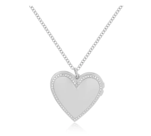 Gold and Diamond Heart Locket Necklace - Millo Jewelry