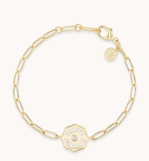 PETITE PORTE BONHEUR BRACELET WHITE DIAMOND - Millo Jewelry